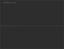 Tablet Screenshot of briefings.com